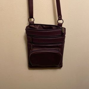 This bag has 5 zippered compartments. It is new w/out tags.